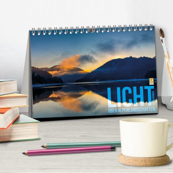 Produktbild: Licht &uuml;ber Alpenlandschaften (Tischkalender 2026 DIN A5 quer), CALVENDO Monatskalender