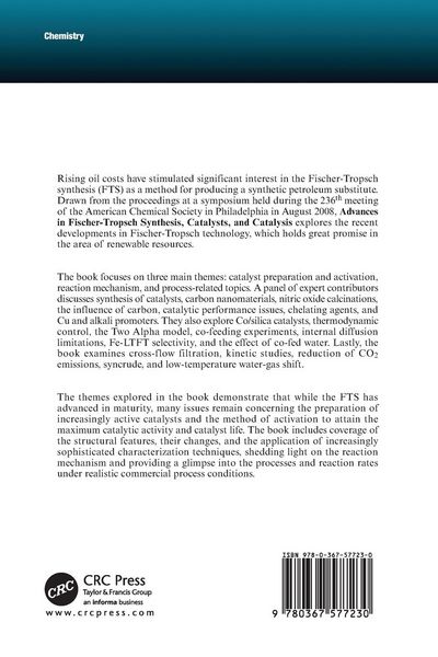 Produktbild: Advances in Fischer-Tropsch Synthesis, Catalysts, and Catalysis