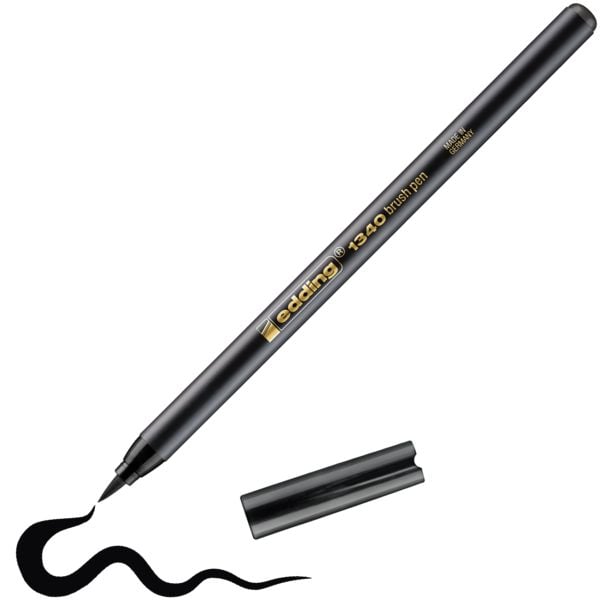 Produktbild: edding 1340 Pinselstift schwarz