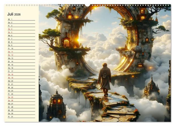 Produktbild: Flucht ins Wunder (Wandkalender 2026 DIN A2 quer), CALVENDO Monatskalender