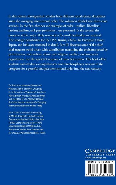 Produktbild: International Order and the Future of World Politics