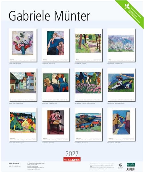 Produktbild: Gabriele M&uuml;nter Kalender 2027