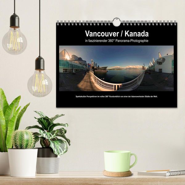 Produktbild: Vancouver / Kanada in faszinierender 360&deg; Panorama-Photographie (Wandkalender 2026 DIN A4 quer), CALVENDO Monatskalender