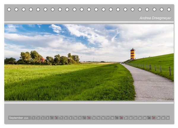Produktbild: Greetsiel-Panorama (Tischkalender 2026 DIN A5 quer), CALVENDO Monatskalender