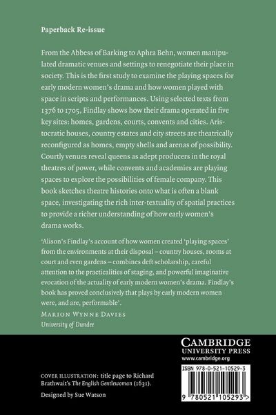 Produktbild: Playing Spaces in Early Women's Drama