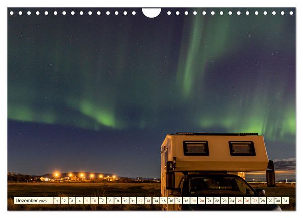 Produktbild: Overlanding on Iceland - Mit dem 4x4 Camper kreuz und quer &uuml;ber die Insel (Wandkalender 2026 DIN A4 quer), CALVENDO Monatskalender