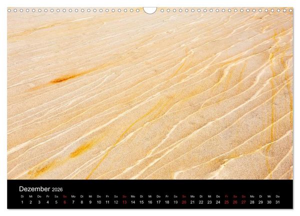 Produktbild: Sand und Stein 2026 (Wandkalender 2026 DIN A3 quer), CALVENDO Monatskalender