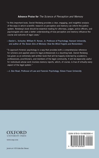 Produktbild: The Science of Perception and Memory