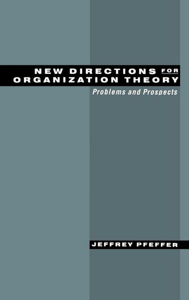 Produktbild: New Directions for Organization Theory