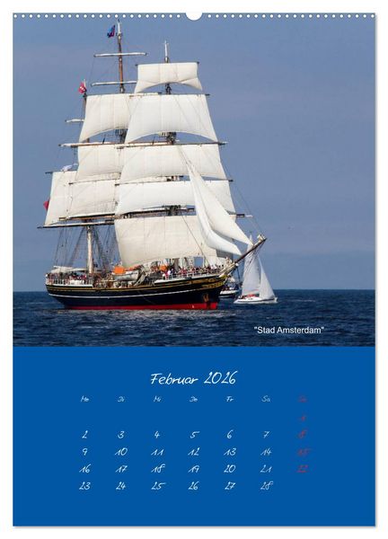 Produktbild: Unter Segeln (Wandkalender 2026 DIN A2 hoch), CALVENDO Monatskalender
