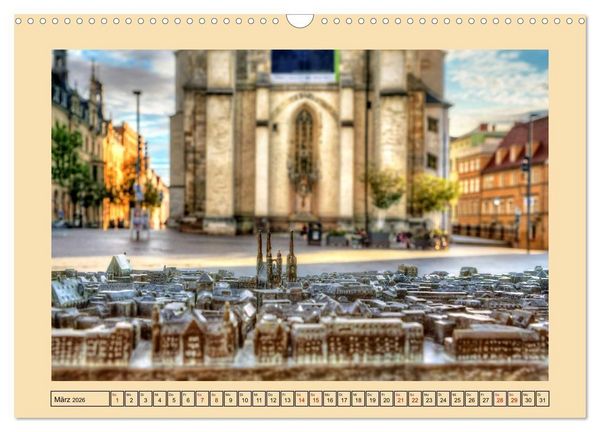 Produktbild: Stadtansichten von Halle an der Saale (Wandkalender 2026 DIN A3 quer), CALVENDO Monatskalender