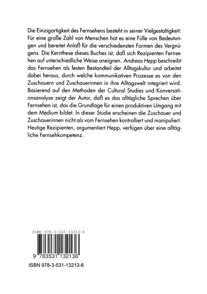Produktbild: Fernsehaneignung und Alltagsgespr&auml;che