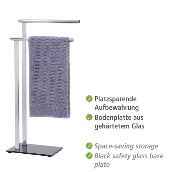 Produktbild: Handtuchst&auml;nder Mod. Lava, aus rostfreiem Edelstahl