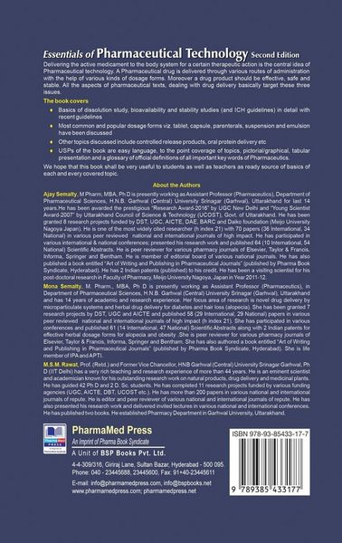 Produktbild: Essentials of Pharmaceutical Technology