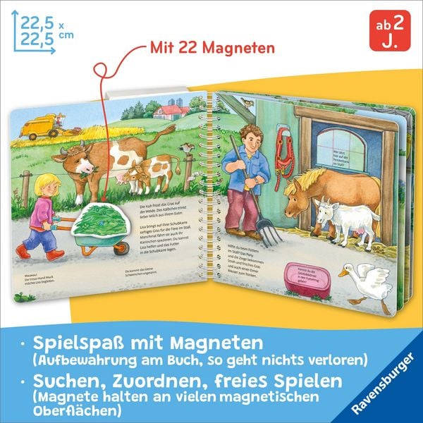 Produktbild: Mein gro&szlig;es Magnetbuch - Wer f&uuml;ttert wen?