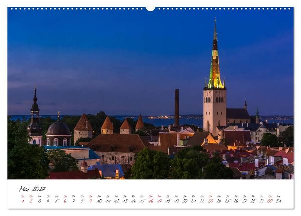 Produktbild: Tallinn Altstadt (hochwertiger Premium Wandkalender 2027 DIN A2 quer), Kunstdruck in Hochglanz