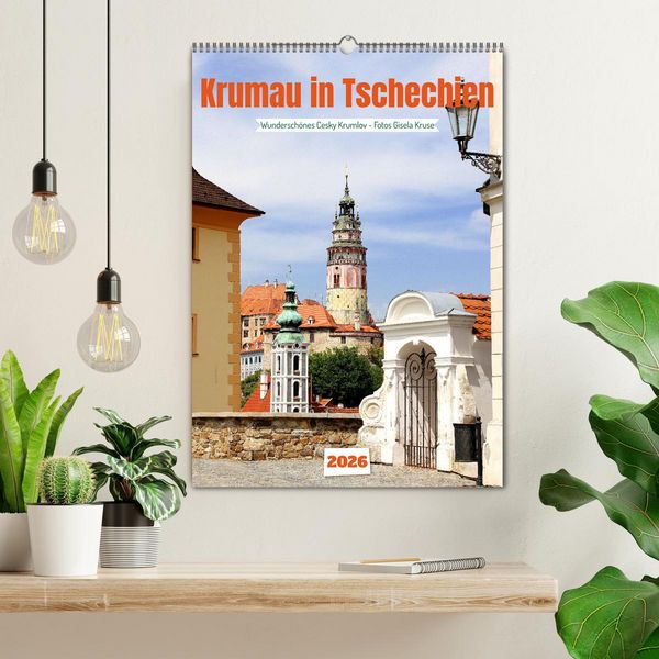 Produktbild: Krumau in Tschechien - Wundersch&ouml;nes Cesky Krumlov (Wandkalender 2026 DIN A2 hoch), CALVENDO Monatskalender