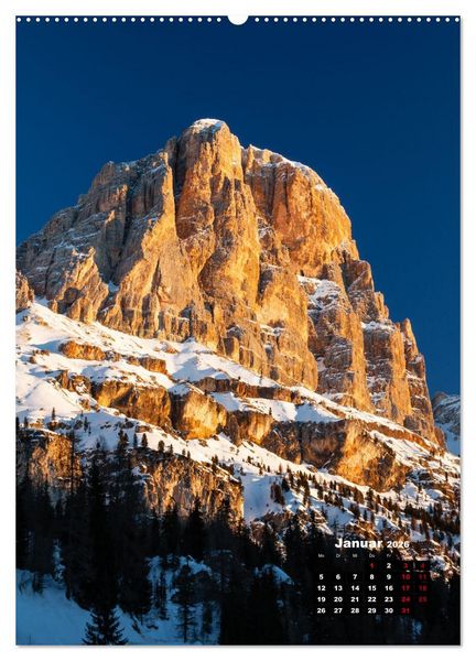Produktbild: Dolomiten - Reise um die bleichen Berge zu entdecken (Wandkalender 2026 DIN A2 hoch), CALVENDO Monatskalender