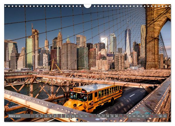 Produktbild: New York City Vibes (Wandkalender 2026 DIN A3 quer), CALVENDO Monatskalender