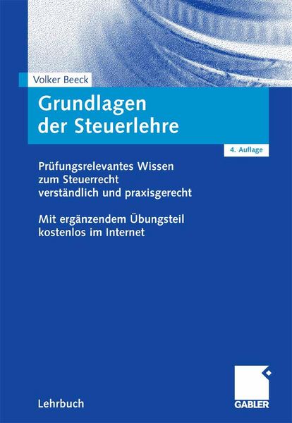 Produktbild: Grundlagen der Steuerlehre