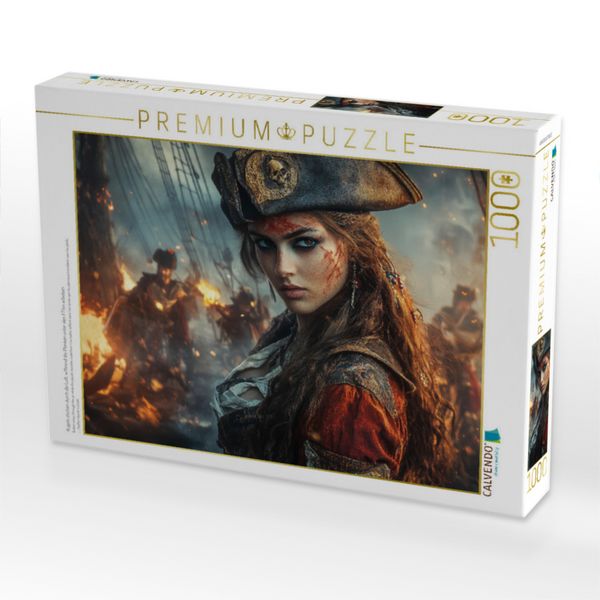 Produktbild: CALVENDO Puzzle Kugeln zischen durch die Luft, w&auml;hrend die Planken unter den F&uuml;&szlig;en erbeben | 1000 Teile Lege-Gr&ouml;&szlig;e 64x48cm Foto-Puzzle f&uuml;r gl&uuml;ckliche