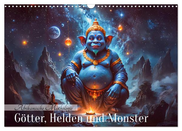 Afrikanische Mythologie - Götter, Helden und Monster (Wandkalender 2026 DIN A3 quer), CALVENDO Monatskalender