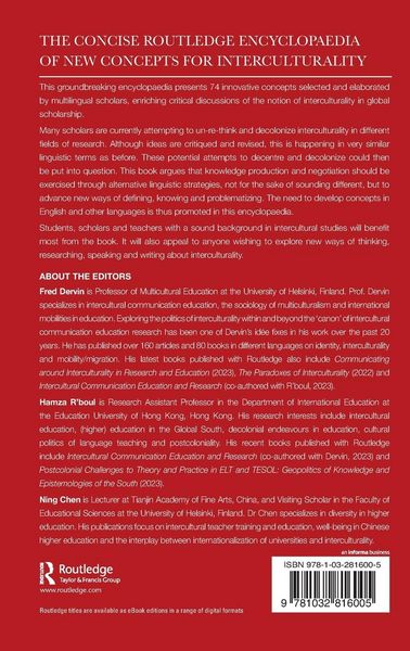 Produktbild: The Concise Routledge Encyclopaedia of New Concepts for Interculturality