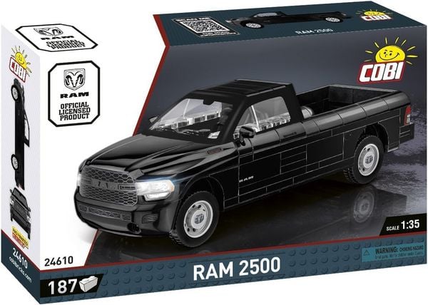 COBI Ram 24610 - RAM 2500, schwarz, Full-Size-Pickup, Bausatz 1:35, 187 Klemmbausteine