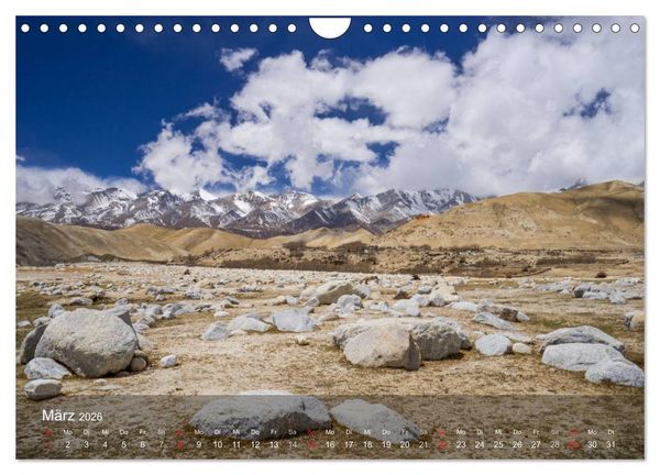 Produktbild: Faszinierende Landschaften der Welt: K&ouml;nigreich Mustang (Wandkalender 2026 DIN A4 quer), CALVENDO Monatskalender