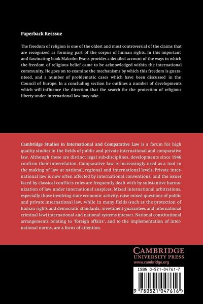 Produktbild: Religious Liberty and International Law in Europe