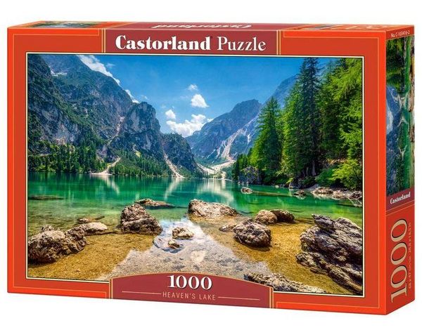 Produktbild: Castorland 1000 Piece Jigsaw Puzzle, Steam Train, Heaven's Lake, Pragser Wildsee in the Dolomites, Italy, Adult Puzzle, Castorland C-103416-2