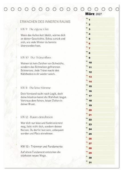 Produktbild: SEELENKOMPASS (Tischkalender 2027 DIN A5 hoch), CALVENDO Monatskalender