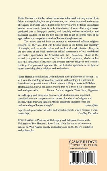 Produktbild: Patterns of Thought in Africa and the West