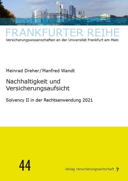 Produktbild: Nachhaltigkeit und Versicherungsaufsicht