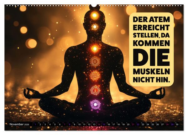 Produktbild: Im Flow des Atems - Energie des Lebens (Wandkalender 2026 DIN A2 quer), CALVENDO Monatskalender