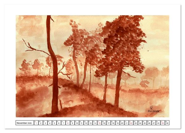 Produktbild: Der AQUARELL-Kalender (Wandkalender 2026 DIN A3 quer), CALVENDO Monatskalender
