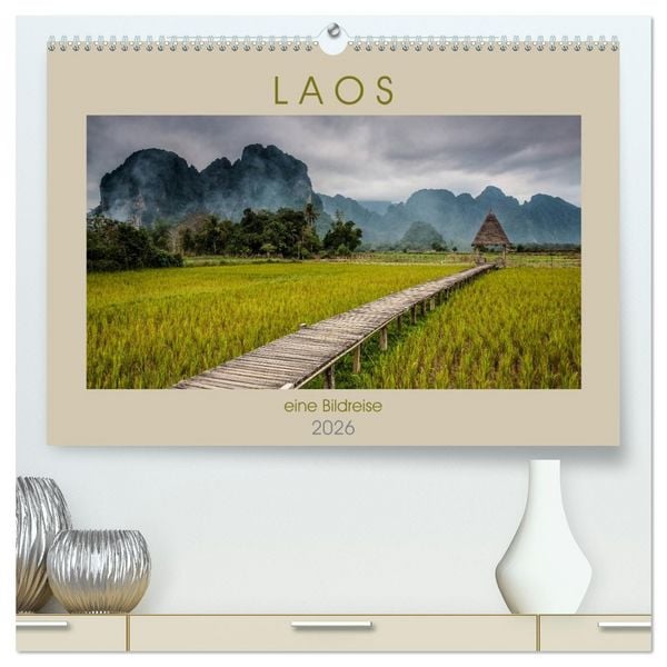 Produktbild: Laos - eine Bildreise (hochwertiger Premium Wandkalender 2026 DIN A2 quer), Kunstdruck in Hochglanz