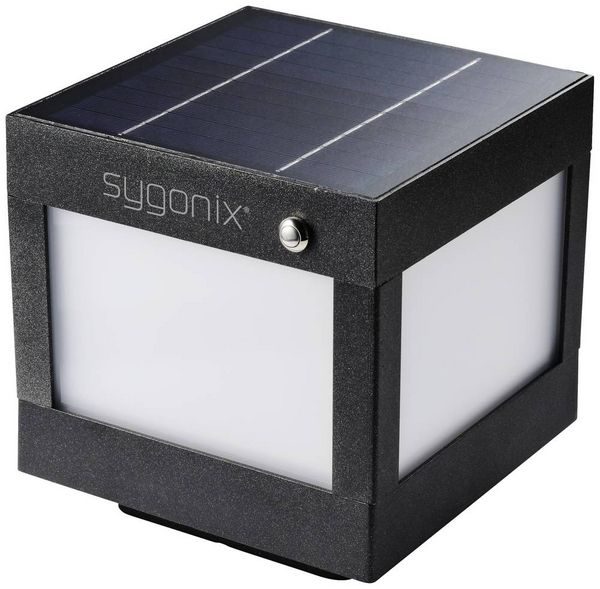 Produktbild: Sygonix SY-5593808 Solar-Außenwandleuchte SMD LED LED fest eingebaut 3W Schwarz