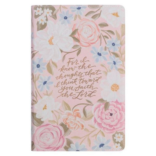 Produktbild: KJV Bible Giant Print Standard-Size (Faux Leather Pink Floral Printed Jer. 29:11)