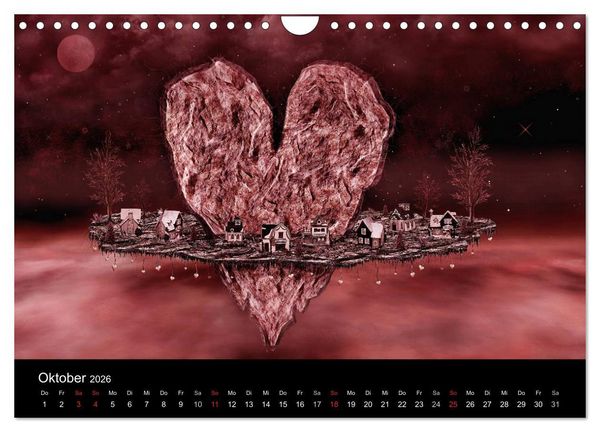 Produktbild: Der Herz Kalender (Wandkalender 2026 DIN A4 quer), CALVENDO Monatskalender