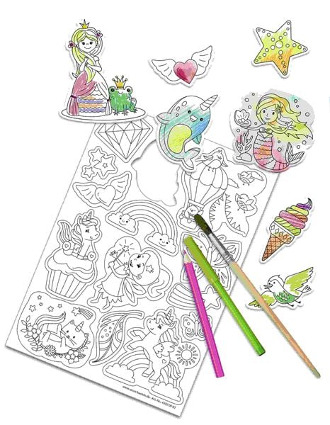 Produktbild: URSUS 2 Blatt Magnetic Coloring "Dreamworld"