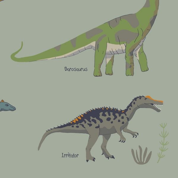 Produktbild: Scriptum Schreibtischunterlage f&uuml;r Kinder Acht Dinosaurier - 60 x 40 cm - aus premium Vinyl