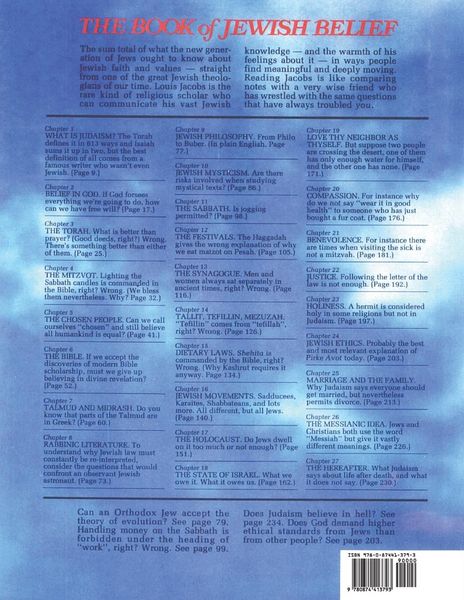 Produktbild: The Book of Jewish Belief