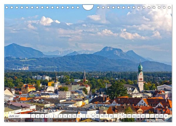 Produktbild: Rosenheim - Die Stadt vor den Bergen (Wandkalender 2027 DIN A4 quer), CALVENDO Monatskalender