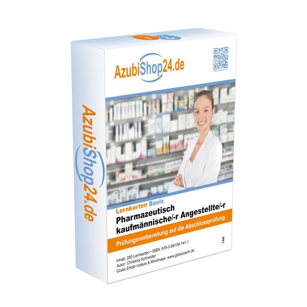 Produktbild: Lernkarten Pharmazeutisch-kaufm&auml;nnischer Angestellte/r (PKA) Pr&uuml;fung Pr&uuml;fungsvorbereitung