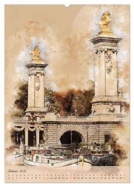 Produktbild: Paris - la Ville de l'amour (hochwertiger Premium Wandkalender 2026 DIN A2 hoch), Kunstdruck in Hochglanz