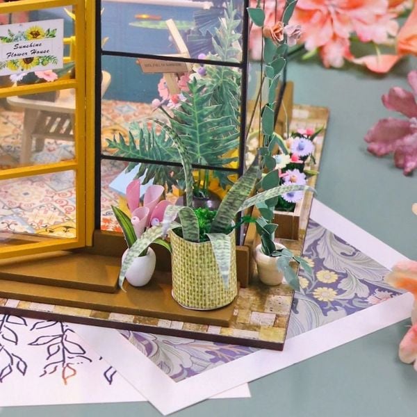 Produktbild: Book Nook DIY B&uuml;cherecke Sonniges Gew&auml;chshaus