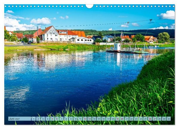 Produktbild: Die Obere Weser - Von Hannoversch M&uuml;nden bis Bad Karlshafen (Wandkalender 2027 DIN A3 quer), CALVENDO Monatskalender