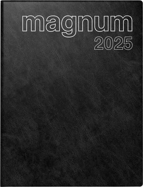 Rido/idé 7027042905 Buchkalender Modell magnum (2025)| 2 Seiten = 1 Woche| 183 × 240 mm| 144 Seiten| Schaumfolien-Einban