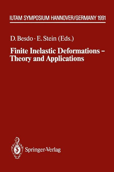 Produktbild: Finite Inelastic Deformations - Theory and Applications